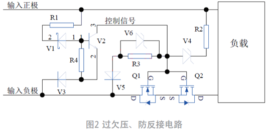 過欠壓、防反接電路